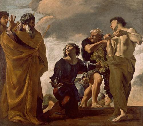 Moses and the Messengers from Canaan, Giovanni Lanfranco